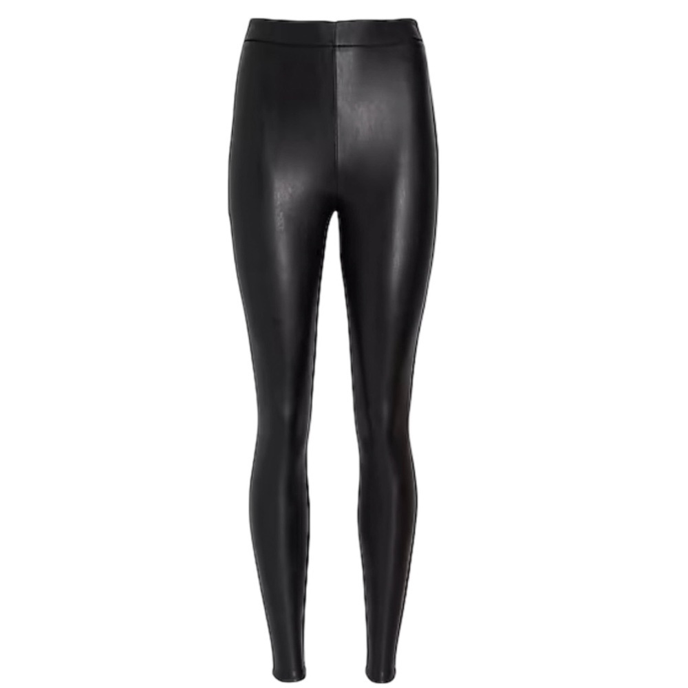Express Super High Waisted Leather Leggings Pants